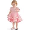 Satin Bow Dress, Pink - Dresses - 5
