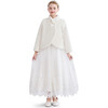 Plush Asymmetrical Coat, Ivory - Coats - 3