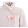 Plush Asymmetrical Coat, Pink - Coats - 3