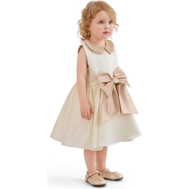 Petal Bow Gown, Cream - Dresses - 4