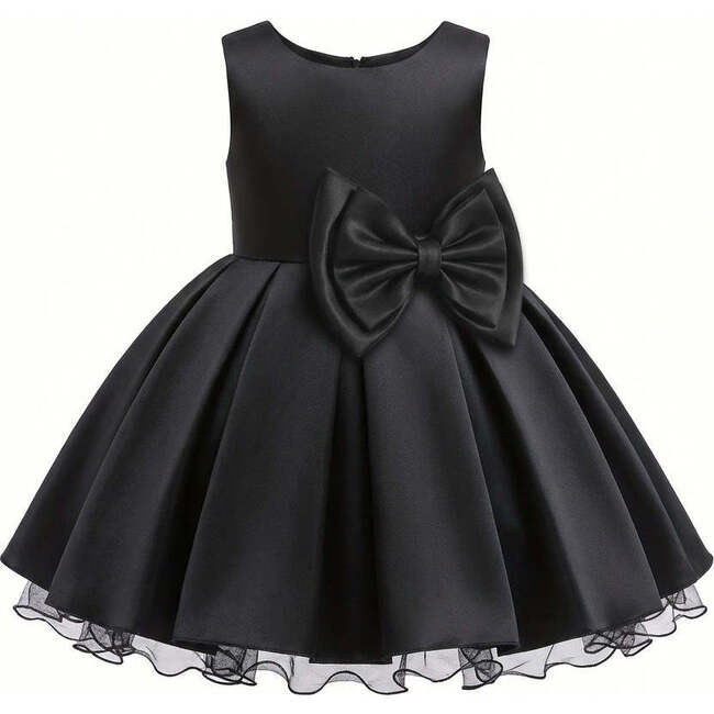 Bow Waist Dress, Black