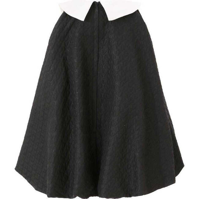 Bow-Embellishment Dress, Black - Dresses - 3