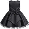 Bow Waist Dress, Black - Dresses - 3