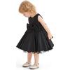 Bow Waist Dress, Black - Dresses - 5