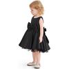 Bow Waist Dress, Black - Dresses - 6