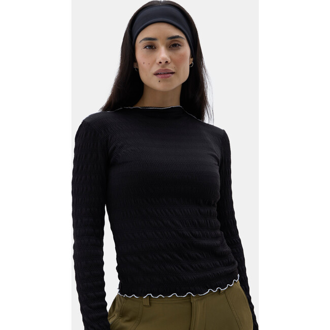 Ynes Long Sleeve Top Black
