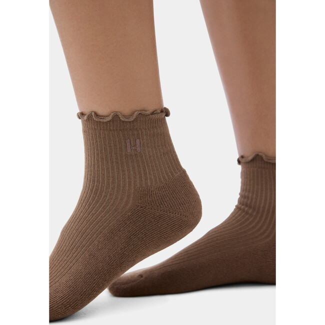 Ruffle Socks Brunette/Suede - Socks - 3