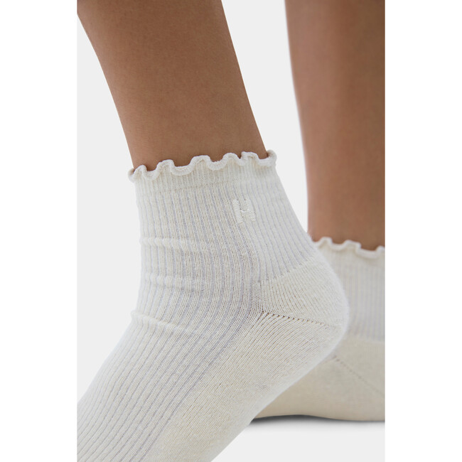 Ruffle Socks Black/Oat Milk - Socks - 3