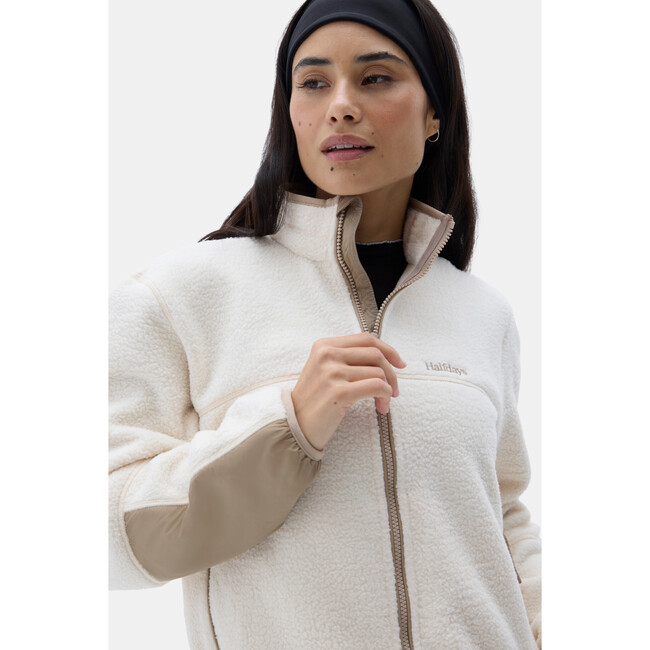 Chapelle Fleece Jacket Oat Milk/Silver Mink - Jackets - 4
