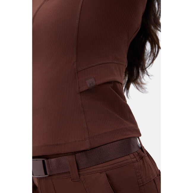 Julie Quarter Zip Top Brunette - Jackets - 3