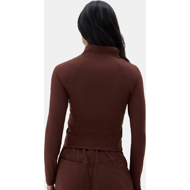 Julie Quarter Zip Top Brunette - Jackets - 4