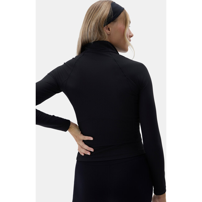 Julie Quarter Zip Top Black - Jackets - 4