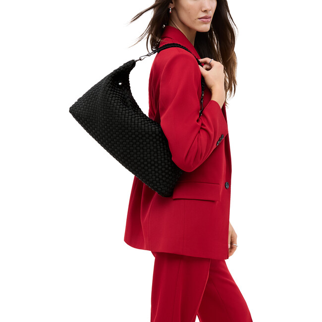 Porto Medium Half-Moon Bag Onyx