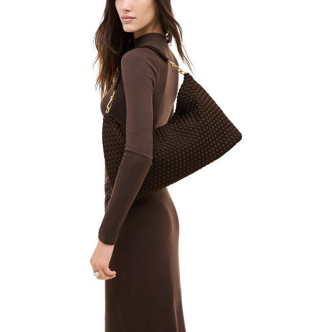 Porto Medium Half-Moon Bag Chocolate