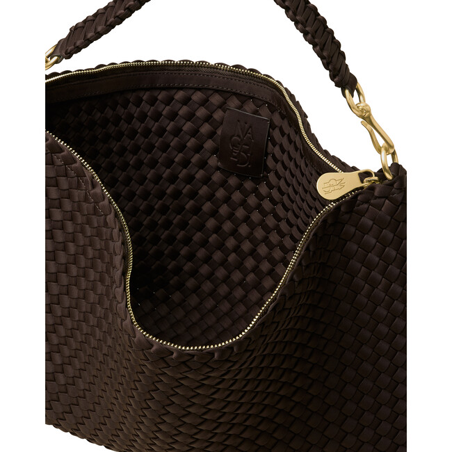 Porto Medium Half-Moon Bag Chocolate - Bags - 6