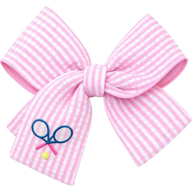 Tennis Hair Bow, Pink