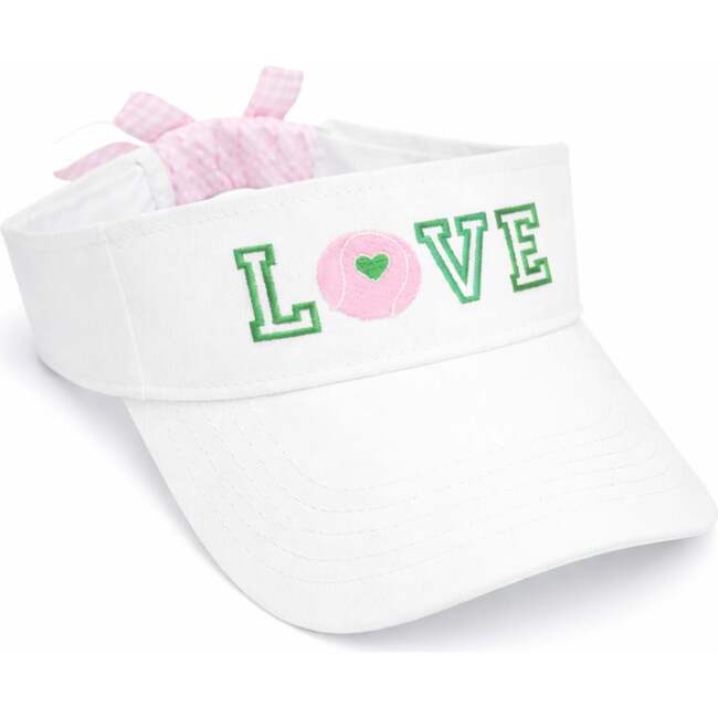 Love Tennis Bow Visor, Green