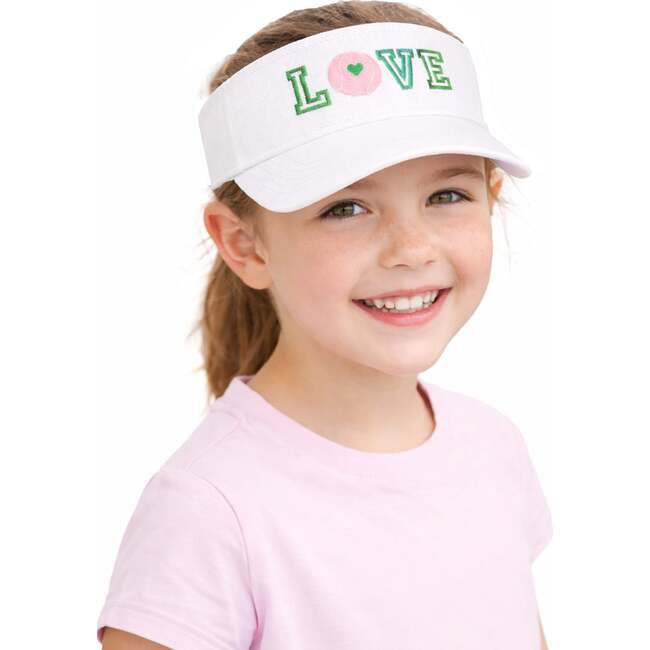 Love Tennis Bow Visor, Green