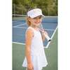 Love Tennis Bow Visor, Blue - Hats - 2