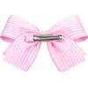 Golf Ball Seersucker Hair Bow, Pink - Hair Accessories - 3