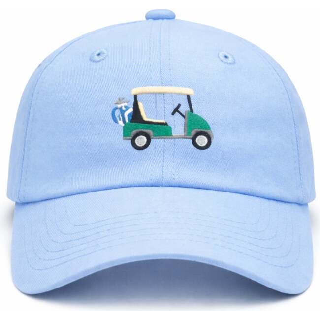 Golf Cart Baseball Hat, Blue/Green - Hats - 3