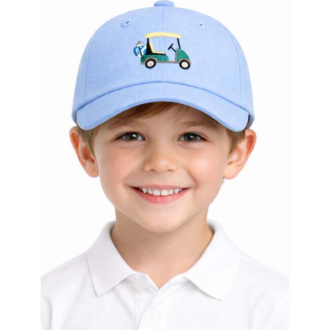 Golf Cart Baseball Hat, Blue/Green - Hats - 4
