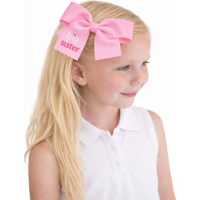 Big Sister Hair Bow, Pink