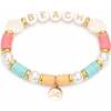 Beach Bracelet, Coral/Aqua/Orange - Bracelets - 3