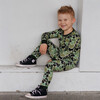 Green Distressed Camo 2 Piece Pajama Set - Pajamas - 2