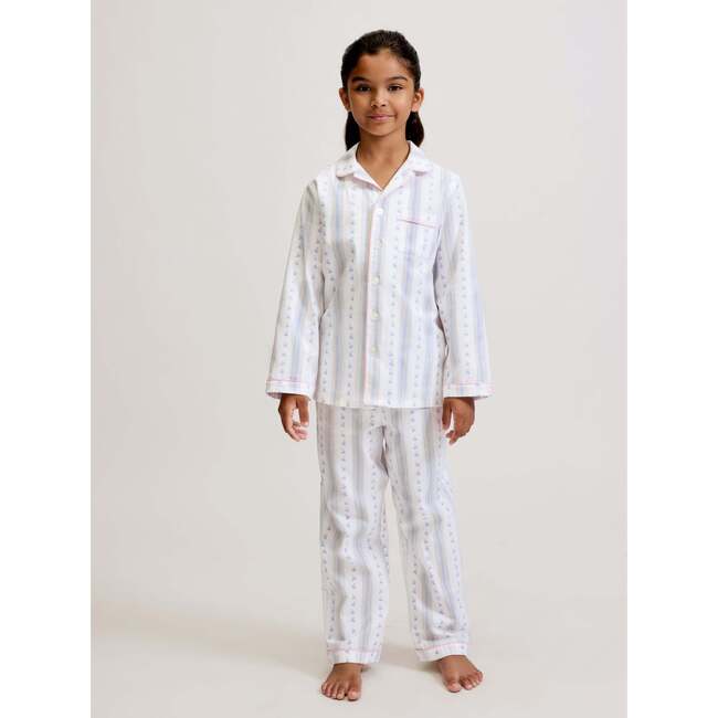 Childrens Classic Pajama Set in Cottage Stripe