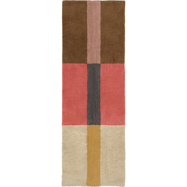 Wool Runner Rug Chroma, Spiced Coral