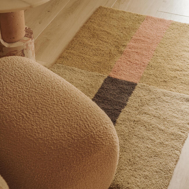 Wool Rug Chroma, Dusty Pink - Rugs - 3