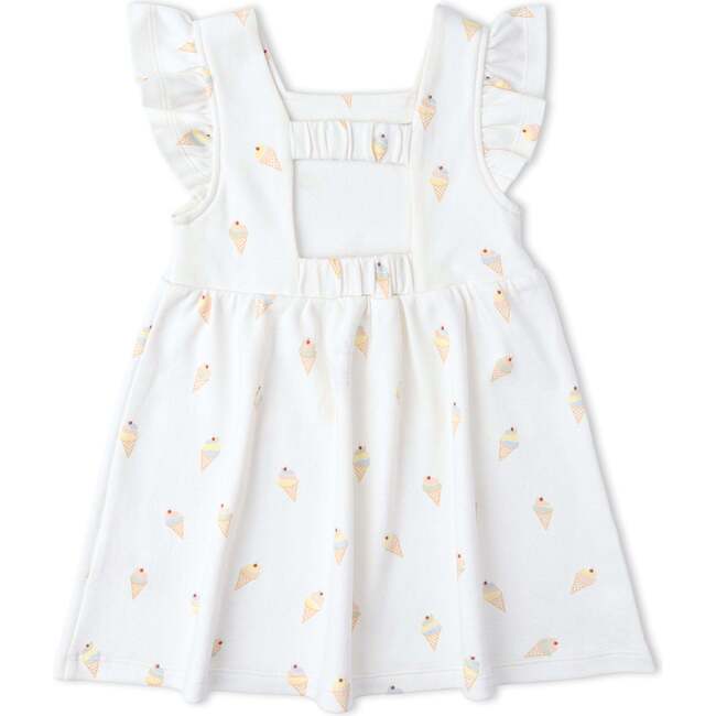 Organic Cutout Back Dress, Ice Cream