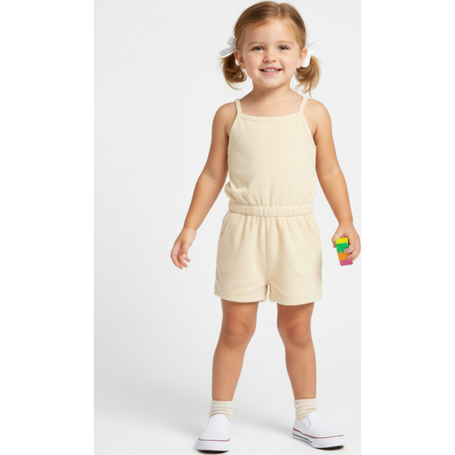 Organic Tank Romper, Butter Yellow