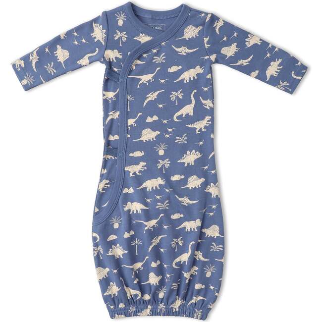 Organic Kimono Infant Sleep Gown, Dino