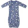 Organic Kimono Infant Sleep Gown, Dino - Nightgowns - 2