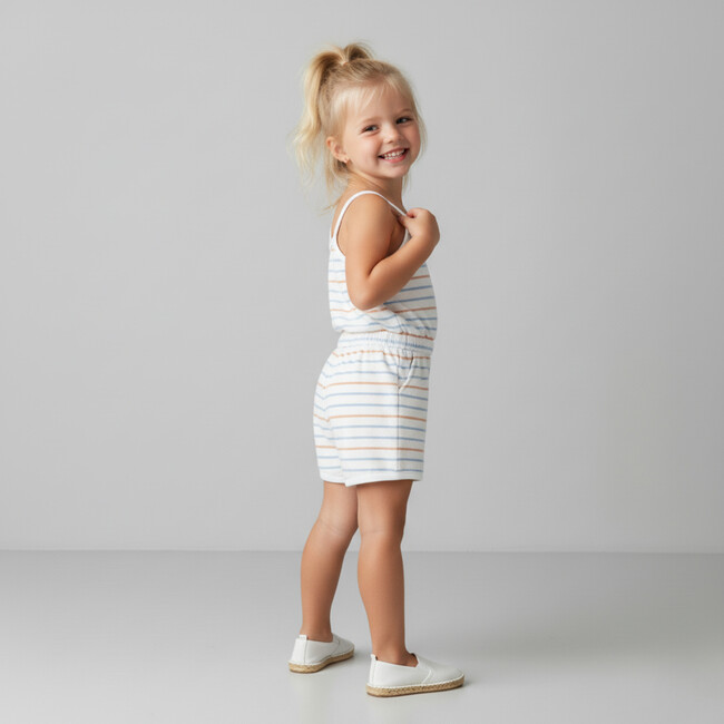 Organic Tank Romper, Cabana Stripes