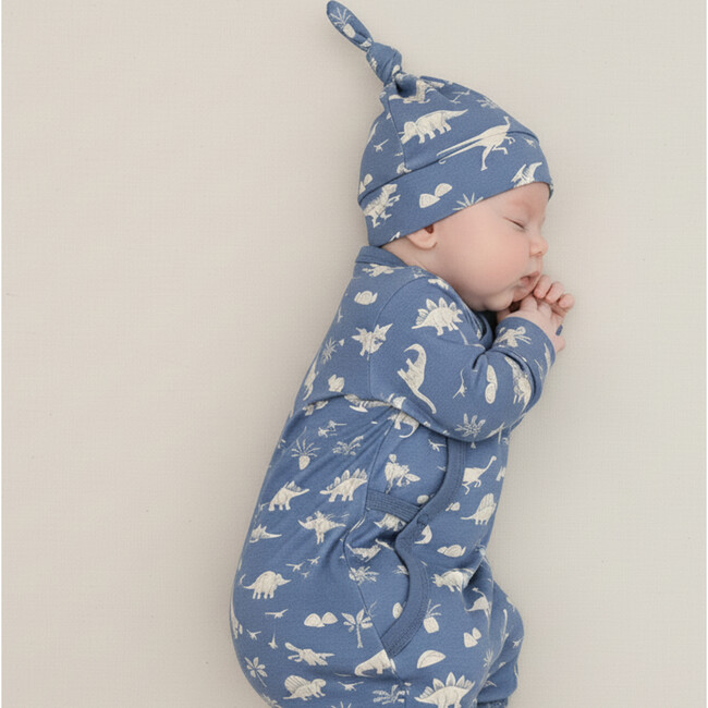 Organic Kimono Infant Sleep Gown, Dino - Nightgowns - 4