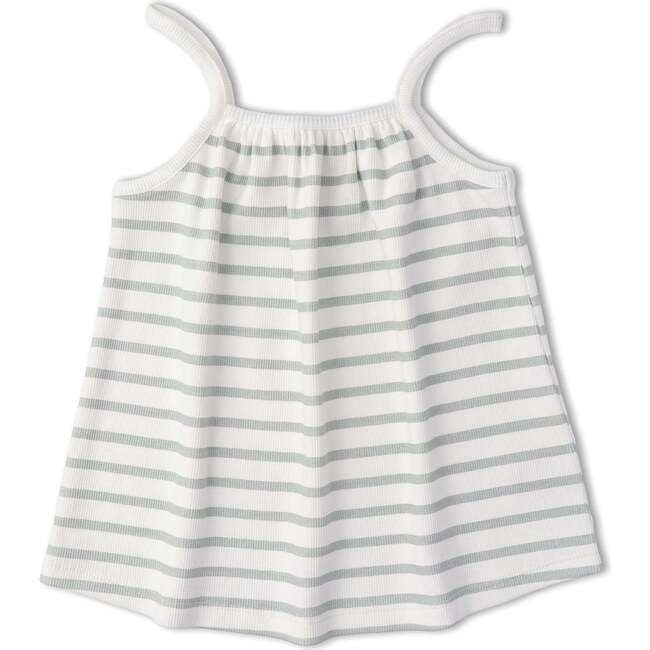 Organic Tank Top & Shorts Set, Fog Stripes - Mixed Apparel Set - 3