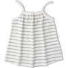 Organic Tank Top & Shorts Set, Fog Stripes - Mixed Apparel Set - 3 - thumbnail