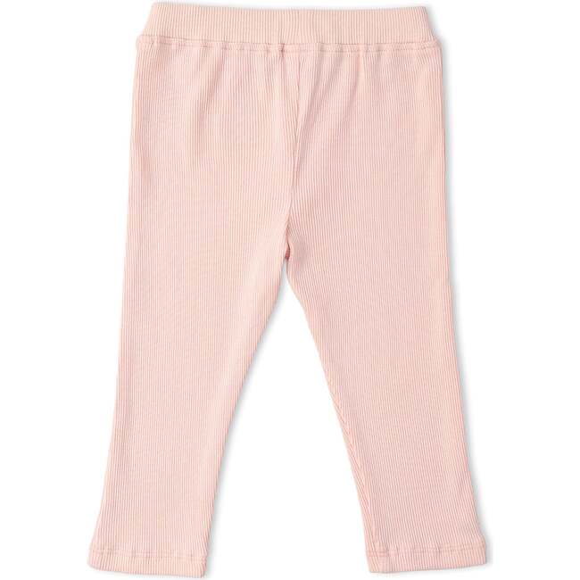 Organic Lace Collar Onesie & Tights Set, Blush - Rompers - 4