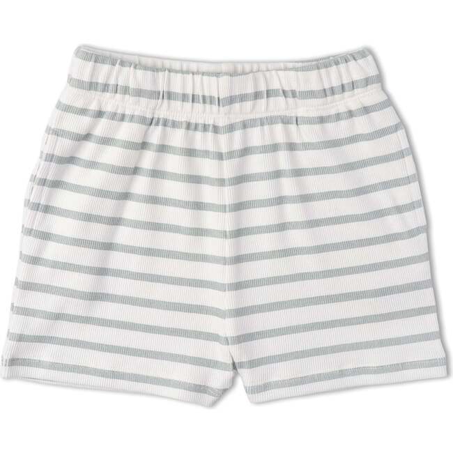 Organic Tank Top & Shorts Set, Fog Stripes - Mixed Apparel Set - 4