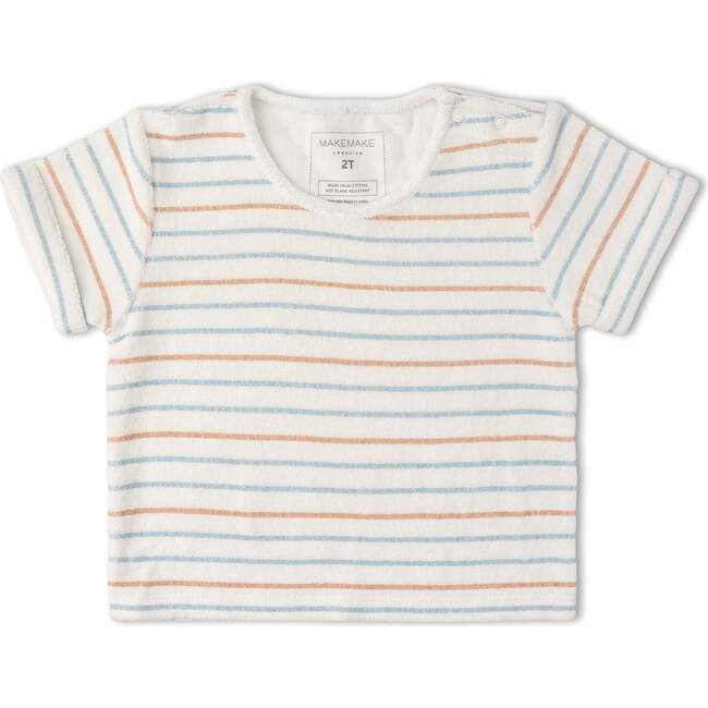 Organic Terry Tee & Shorts Set, Cabana Stripes - Mixed Apparel Set - 3