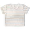 Organic Terry Tee & Shorts Set, Cabana Stripes - Mixed Apparel Set - 3