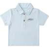 Organic Polo Shirt & Shorts Set, Light Blue - Mixed Apparel Set - 3