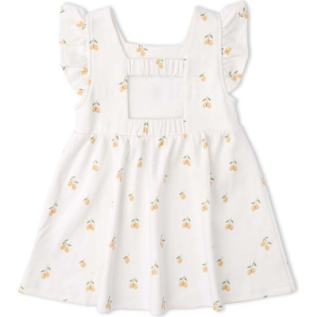 Organic Cutout Back Dress, Lemons