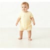 Organic Short Romper, Butter Yellow - Rompers - 1 - thumbnail