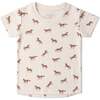 Organic Tee & Shorts Set, Horses - Mixed Apparel Set - 3