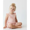 Organic Ruffle Top & Shorts Set, Blush - Mixed Apparel Set - 2 - thumbnail