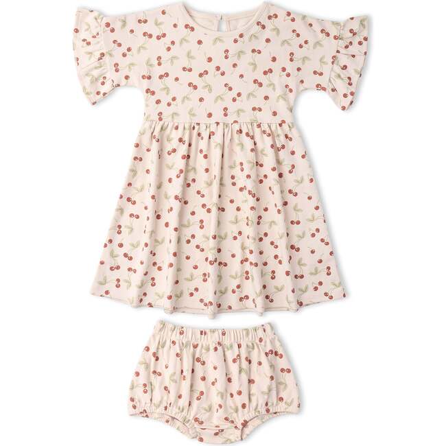 Organic Dolman Sleeve Dress, Cherry